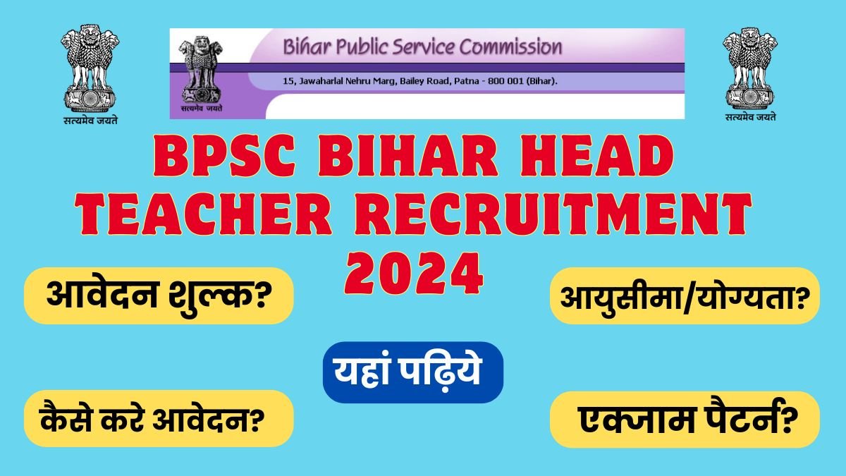 BPSC Bihar Head Teacher Recruitment 2024